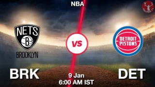 BRK vs DET NBA Match Previews