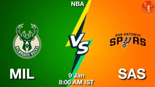 MIL vs SAS NBA Match Previews