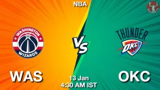 WAS vs OKC NBA Match Previews