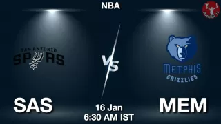 SAS vs MEM NBA Match Previews