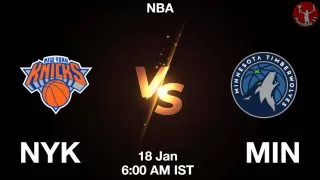 NYK vs MIN NBA Match Previews