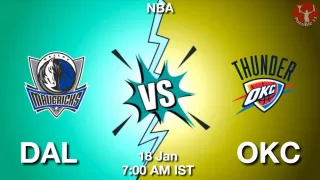 DAL vs OKC NBA Match Previews