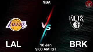 LAL vs BRK NBA Match Previews