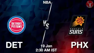 DET vs PHX NBA Match Previews