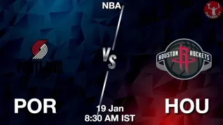 POR vs HOU NBA Match Previews