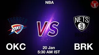 OKC vs BRK NBA Match Previews