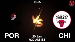 POR vs CHI NBA Match Previews