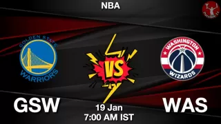 GSW vs WAS NBA Match Previews