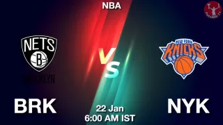 BRK vs NYK NBA Match Previews