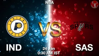 IND vs SAS NBA Match Previews
