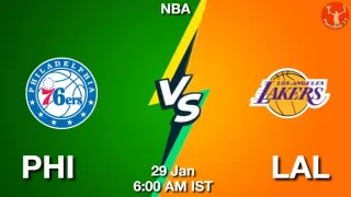 PHI vs LAL NBA Match Previews