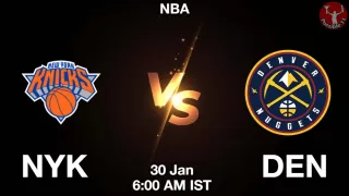 NYK vs DEN NBA Match Previews