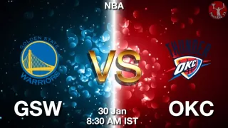 GSW vs OKC NBA Match Previews