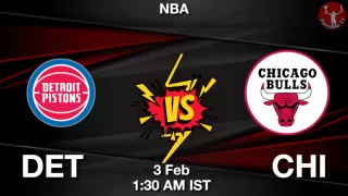 DET vs CHI NBA Match Previews