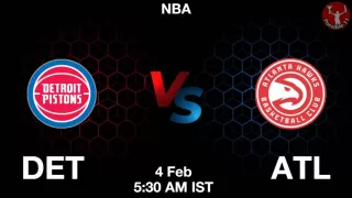 DET vs ATL NBA Match Previews
