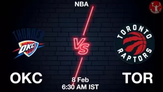 OKC vs TOR NBA Match Previews