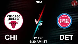 CHI vs DET NBA Match Previews