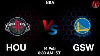 HOU vs GSW NBA Match Previews