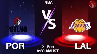 POR vs LAL NBA Match Previews