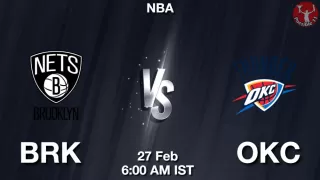 BRK vs OKC NBA Match Previews