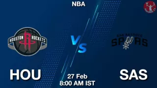 HOU vs SAS NBA Match Previews