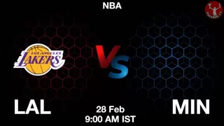 LAL vs MIN NBA Match Previews