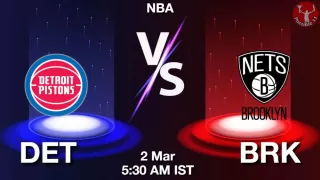 DET vs BRK NBA Match Previews
