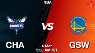 CHA vs GSW NBA Match Previews