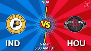 IND vs HOU NBA Match Previews