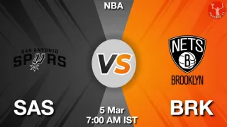SAS vs BRK NBA Match Previews