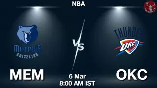 MEM vs OKC NBA Match Previews