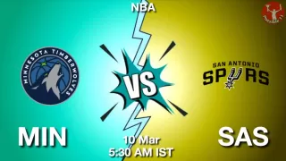 MIN vs SAS NBA Match Previews