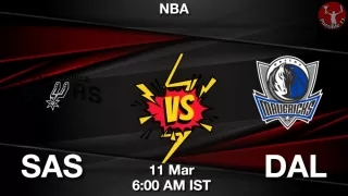 SAS vs DAL NBA Match Previews