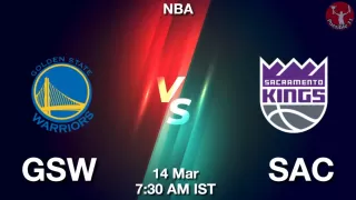 GSW vs SAC NBA Match Previews