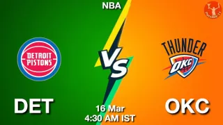 DET vs OKC NBA Match Previews