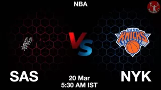 SAS vs NYK NBA Match Previews