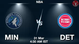 MIN vs DET NBA Match Previews