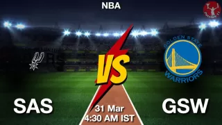 SAS vs GSW NBA Match Previews