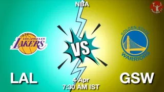 LAL vs GSW NBA Match Previews