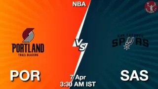 POR vs SAS NBA Match Previews