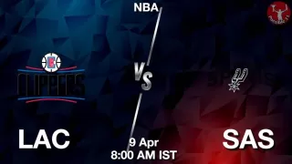 LAC vs SAS NBA Match Previews