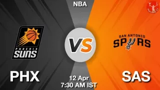 PHX vs SAS NBA Match Previews