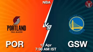 POR vs GSW NBA Match Previews