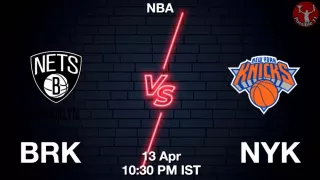 BRK vs NYK NBA Match Previews