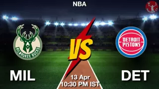 MIL vs DET NBA Match Previews