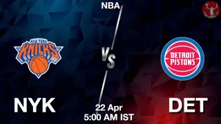 NYK vs DET NBA Match Previews