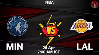 MIN vs LAL NBA Match Previews