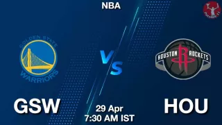 GSW vs HOU NBA Match Previews