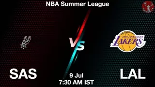 SAS vs LAL NBA Match Previews