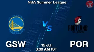 GSW vs POR NBA Match Previews